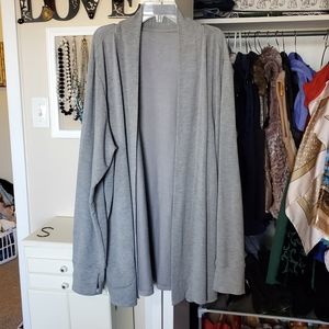 Gray lounge cardigan